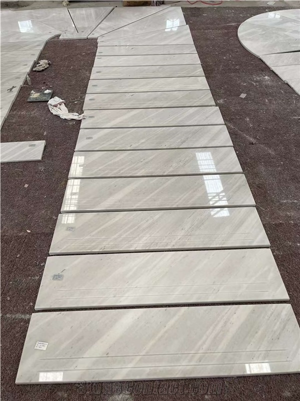 Polaris Bianco Marble Tiles Kitchen, Bathroom Applications
