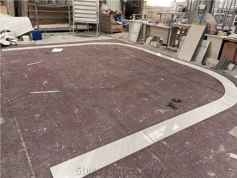 Polaris Bianco Marble Tiles Kitchen, Bathroom Applications