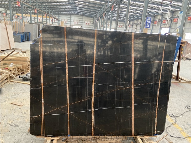 Sahara Noir Marble Slabs For Design And Decoration