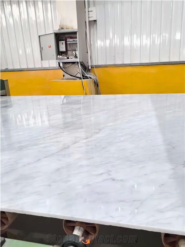 White Carrara C Supreme Polished Marble Slabs