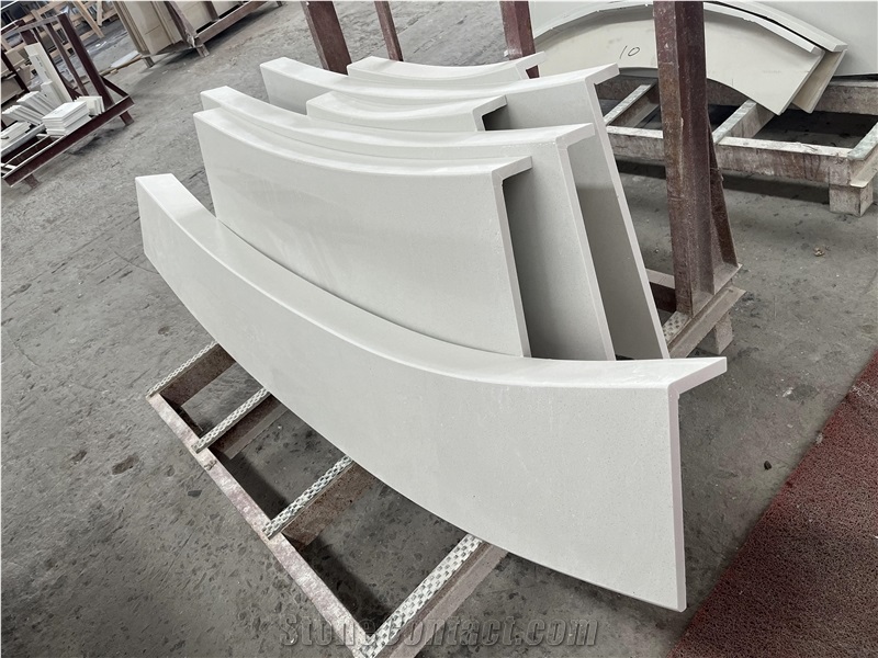 Artificial Quartz Stone Solid Surface Commercial Counters