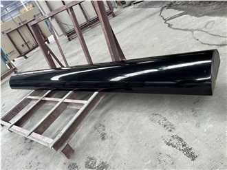 Black Granite Polished Roman Column