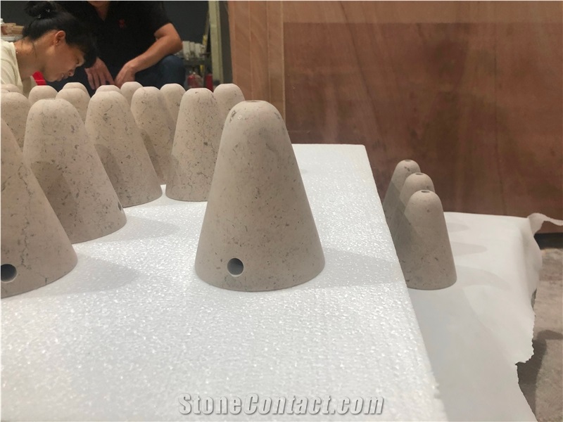 China Marble Lamp Base For Home Decorative Vase