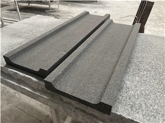 G684 Black Granite Rainwater Drain Paving