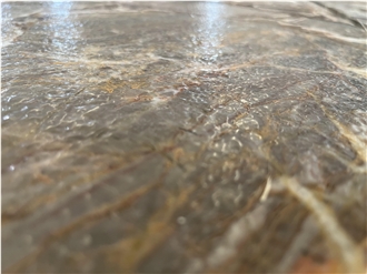 Gold Fusion Polished Marble Wall Tiles For Hotel