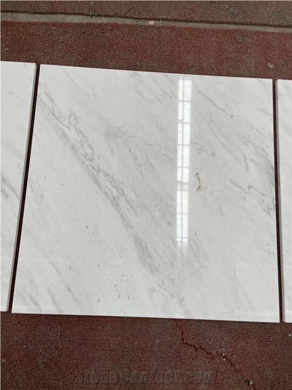 Greece Ariston White Marble Tiles Polished For Indoor Floor
