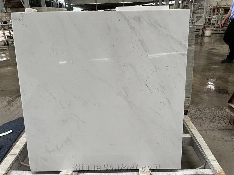 Greece Ariston White Marble Tiles Polished For Indoor Floor