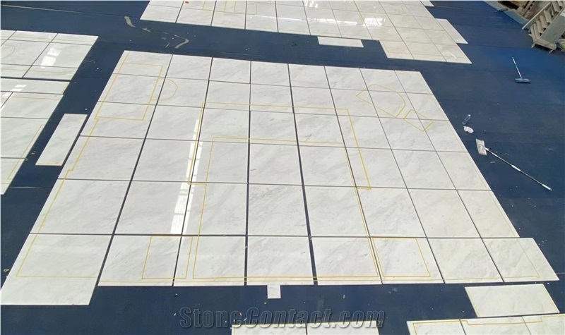 Greece Ariston White Marble Tiles Polished For Indoor Floor