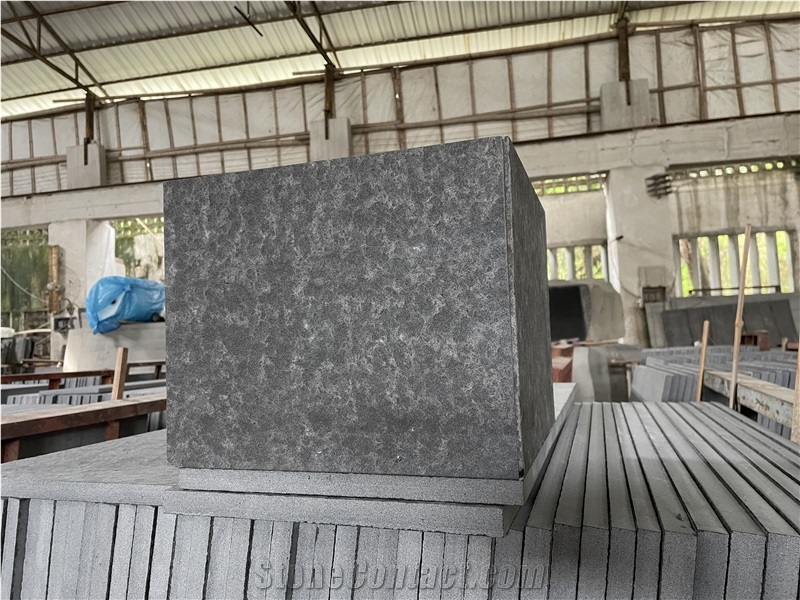 Mongolia Black Basalt Tiles Flamed For Wall Cladding