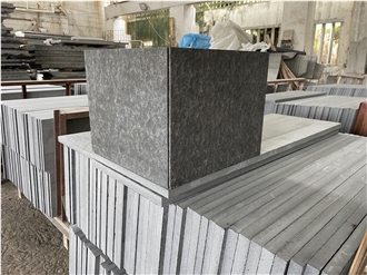 Mongolia Black Basalt Tiles Flamed For Wall Cladding