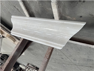 White Marble Skirting Molding For Indoor Decor