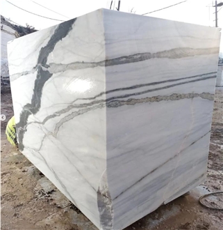 Panda White Marble- Black Swan Marble Blocks