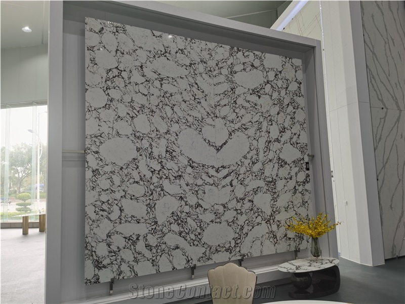 Artificial Calacatta Viola Quartz Stone Slabs