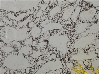 Artificial Calacatta Viola Quartz Stone Slabs