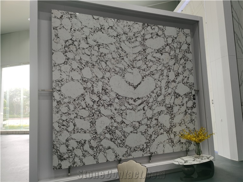 Artificial Calacatta Viola Quartz Stone Slabs