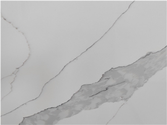 Artificial Calacatta White Quartz Stone Slabs Tiles