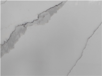 Artificial Calacatta White Quartz Stone Slabs Tiles