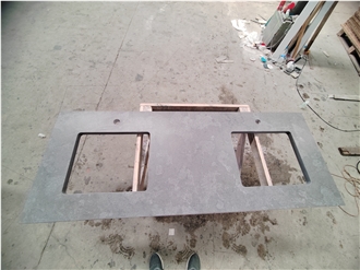 Bathroom Artificial Stone Grey Quartz Vanity Tops