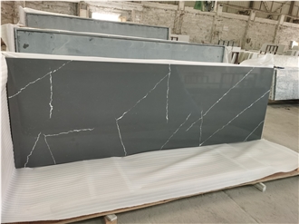 Calacatta Grey Kitchen Artificial Stone Prefab Countertop