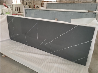 Calacatta Grey Kitchen Artificial Stone Prefab Countertop