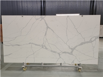 Calacatta White Artificial Quartz Bathroom Vanity Tops