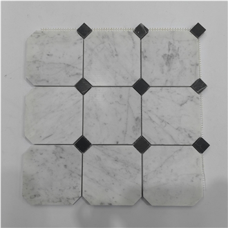 Bianco Carrara Subway Mosaic Tiles