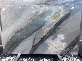 Brazil Azulado Quartzite Slabs Tiles For Interior Design