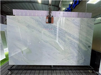 Brazil Crystal Blue - Calcite Blue Extra Marble Translucent Slab Tiles