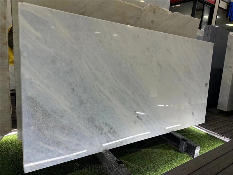 Brazil Crystal Blue - Calcite Blue Extra Marble Translucent Slab Tiles