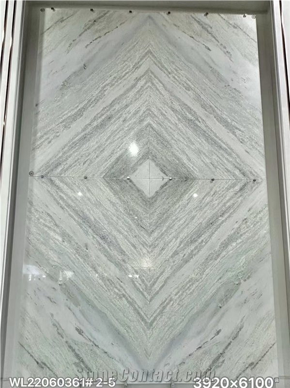 Brazil Crystal Blue - Calcite Blue Extra Marble Translucent Slab Tiles