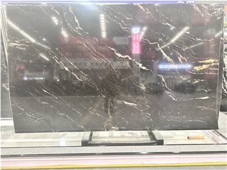 Brazil Universe Cosmic Black And Gold Granite Slab Slabs