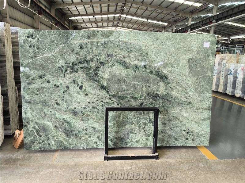 Calacatta Green Marble Slab Floor Tile