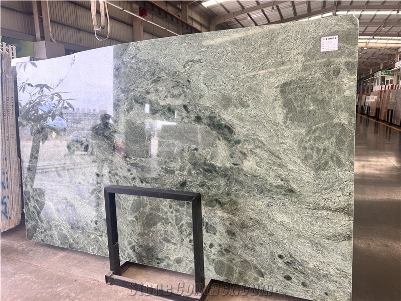 Calacatta Green Marble Slab Floor Tile