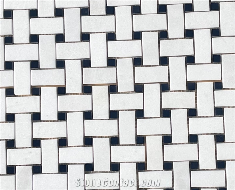Crystal White Marble Mosaic Tiles