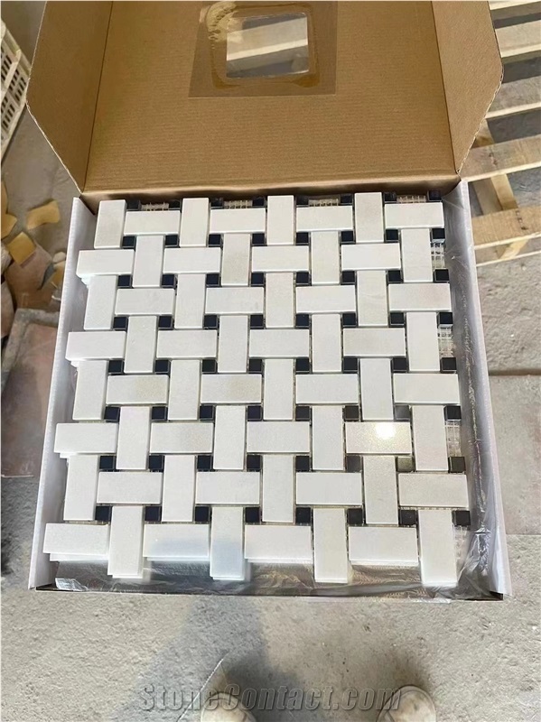 Crystal White Marble Mosaic Tiles