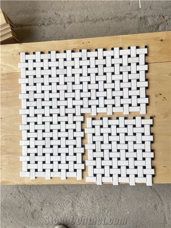 Crystal White Marble Mosaic Tiles