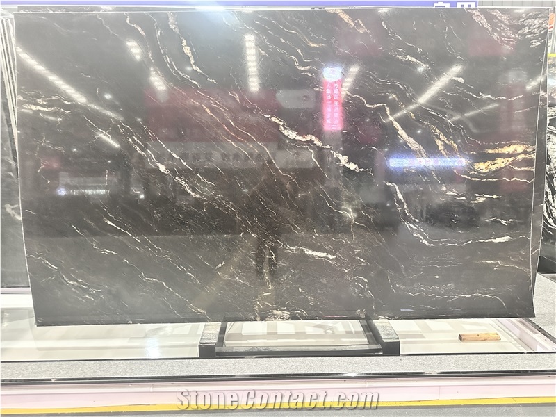 Custom Cosmic Gold Granite Slabs