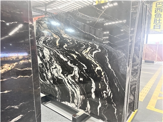 Custom Cosmic Gold Granite Slabs