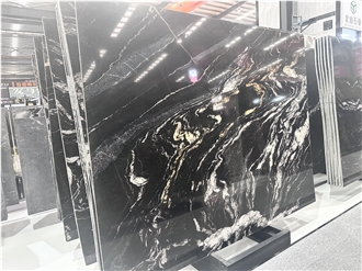 Custom Cosmic Gold Granite Slabs