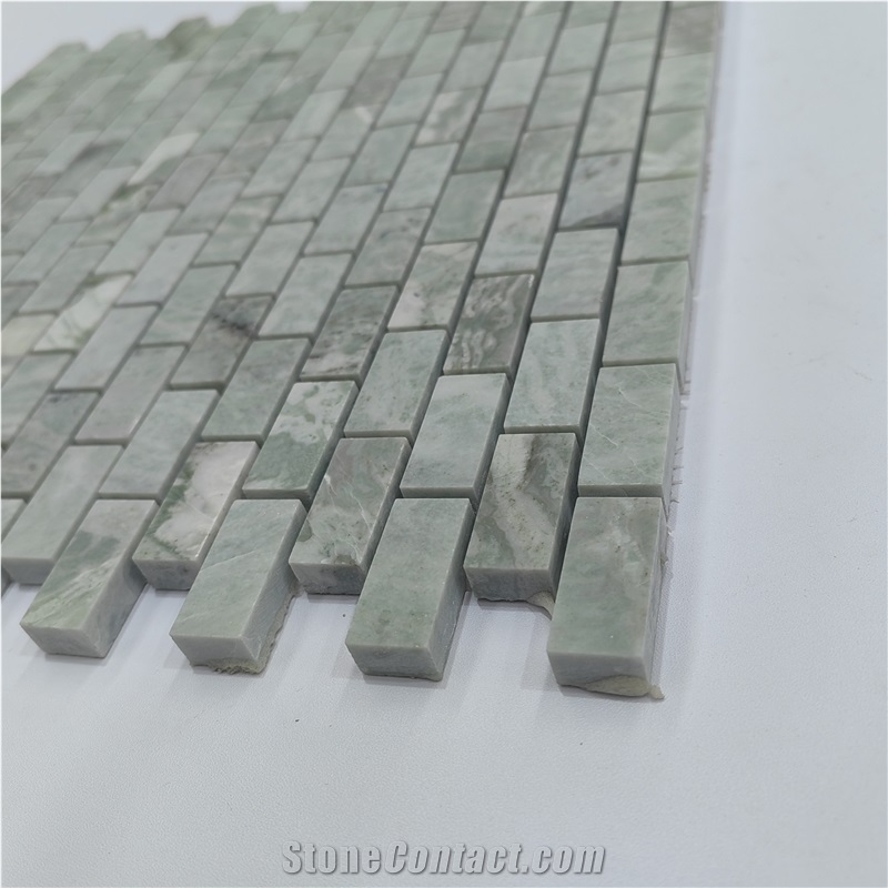Custom Green Pearl Marble Mosaic Tiles