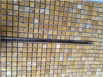 Desert Gold Travertine Mosaic Tiles