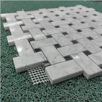 Fish Maw Gold Mosaic Calacatta Gold Marble Mosaic Tiles