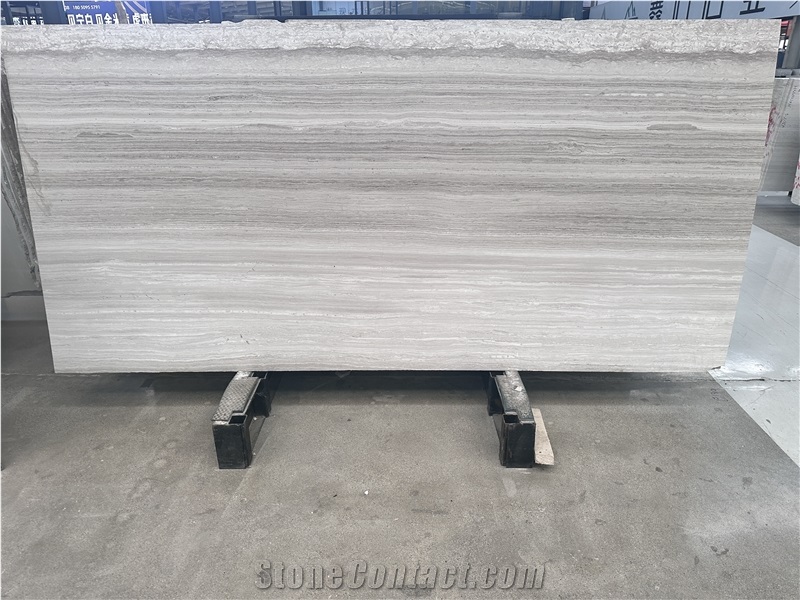 High Quality White Wooden Marble Slabs With Four Levels
