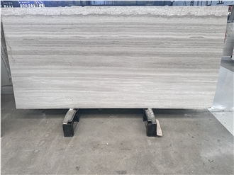 High Quality White Wooden Marble Slabs With Four Levels