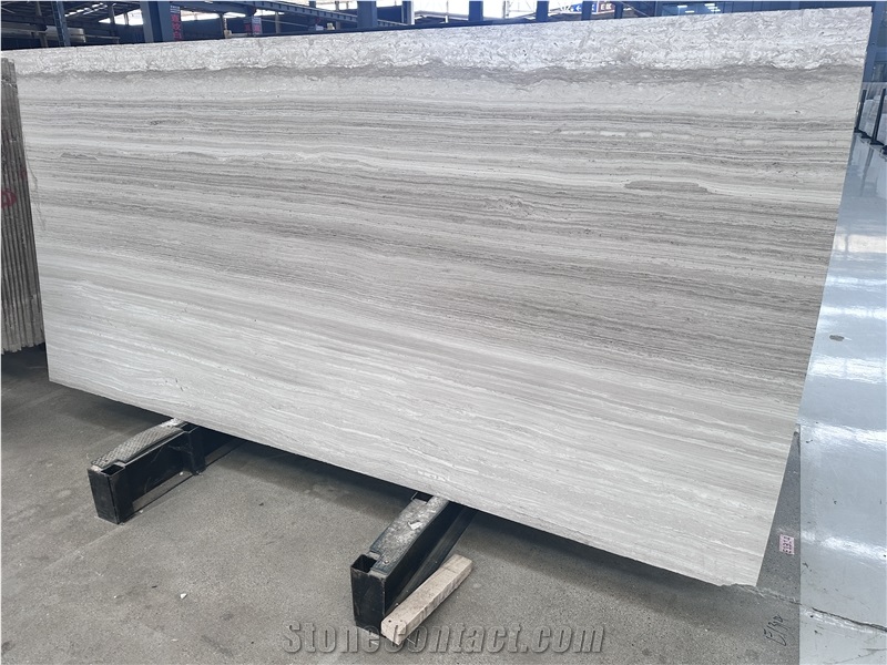 High Quality White Wooden Marble Slabs With Four Levels