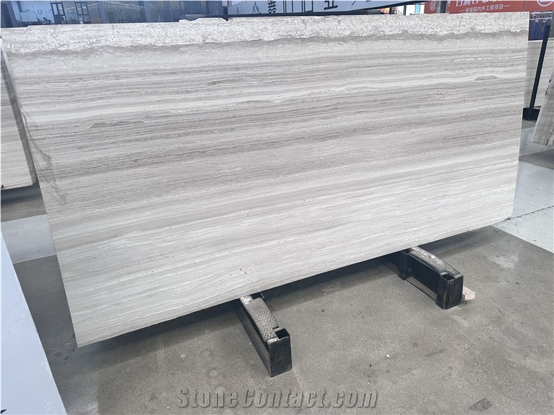 High Quality White Wooden Marble Slabs With Four Levels