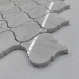 Hot Sale Bianco Carrara White Lantern Mosaic Tiles