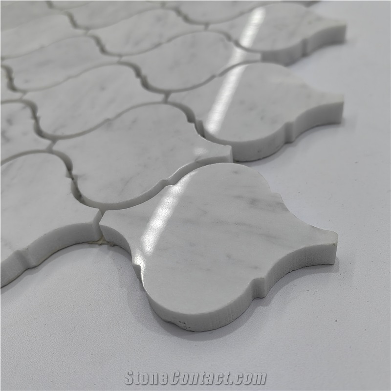 Hot Sale Bianco Carrara White Lantern Mosaic Tiles