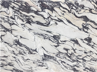 Italian Luxury Custom Polished Calacatta Viola Marble Slabs