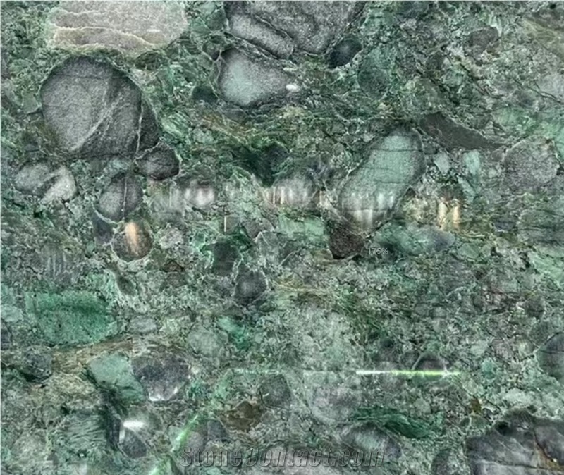 Luxury Natural Green Verde Pollock Granite Stone Slabs